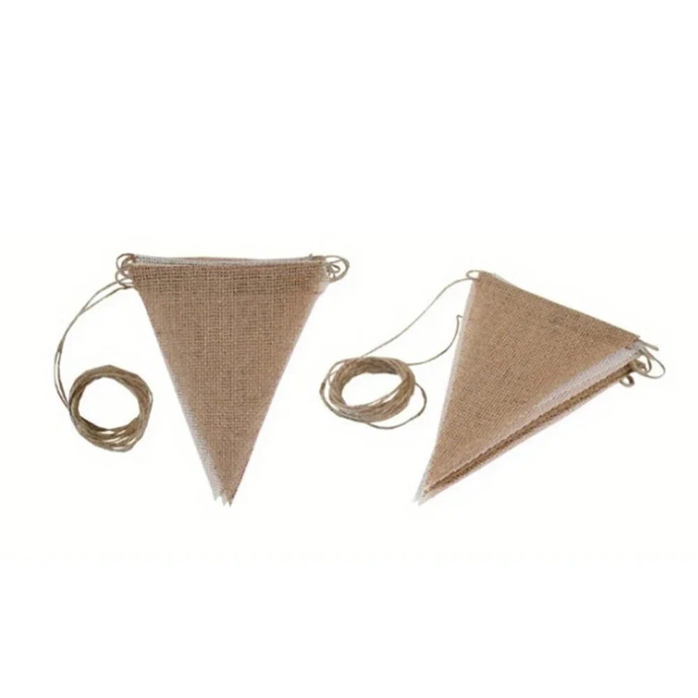 Birthday Banner Multicolor Triangles Flags Hanging Pennant Decor Birthday Party Favor Home Decoration Qme 2PCS