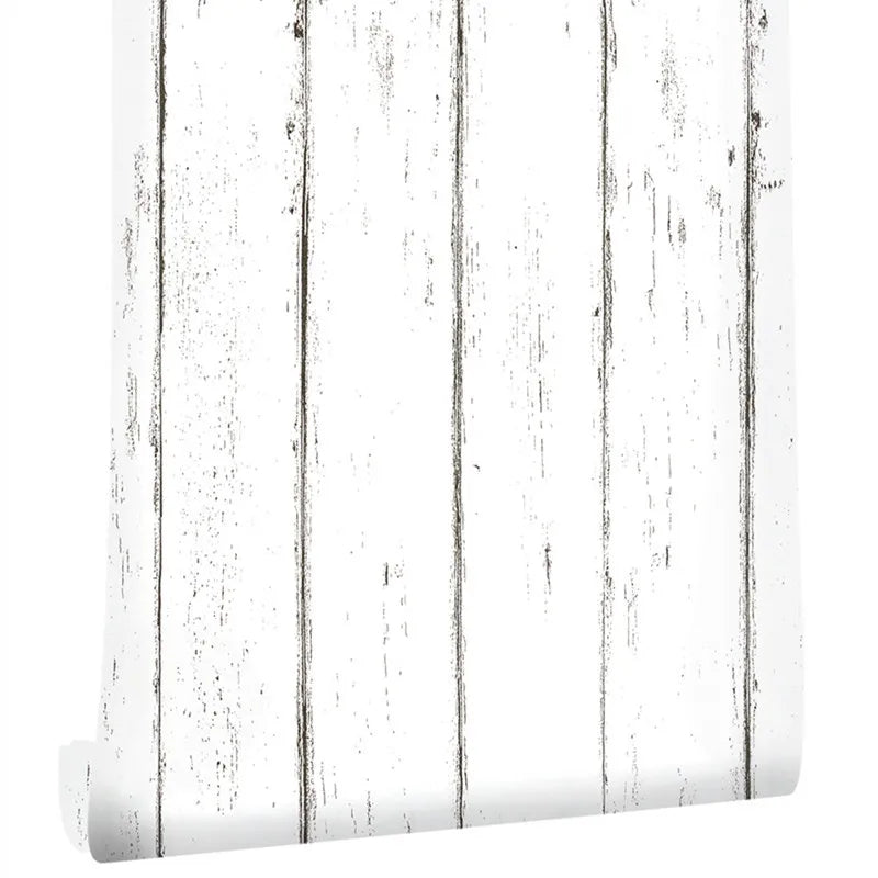 Blue Wood Vinyl Self Adhesive Wallpaper Living Room Bedroom Furniture Qme White Maple Sample 1mx45cm