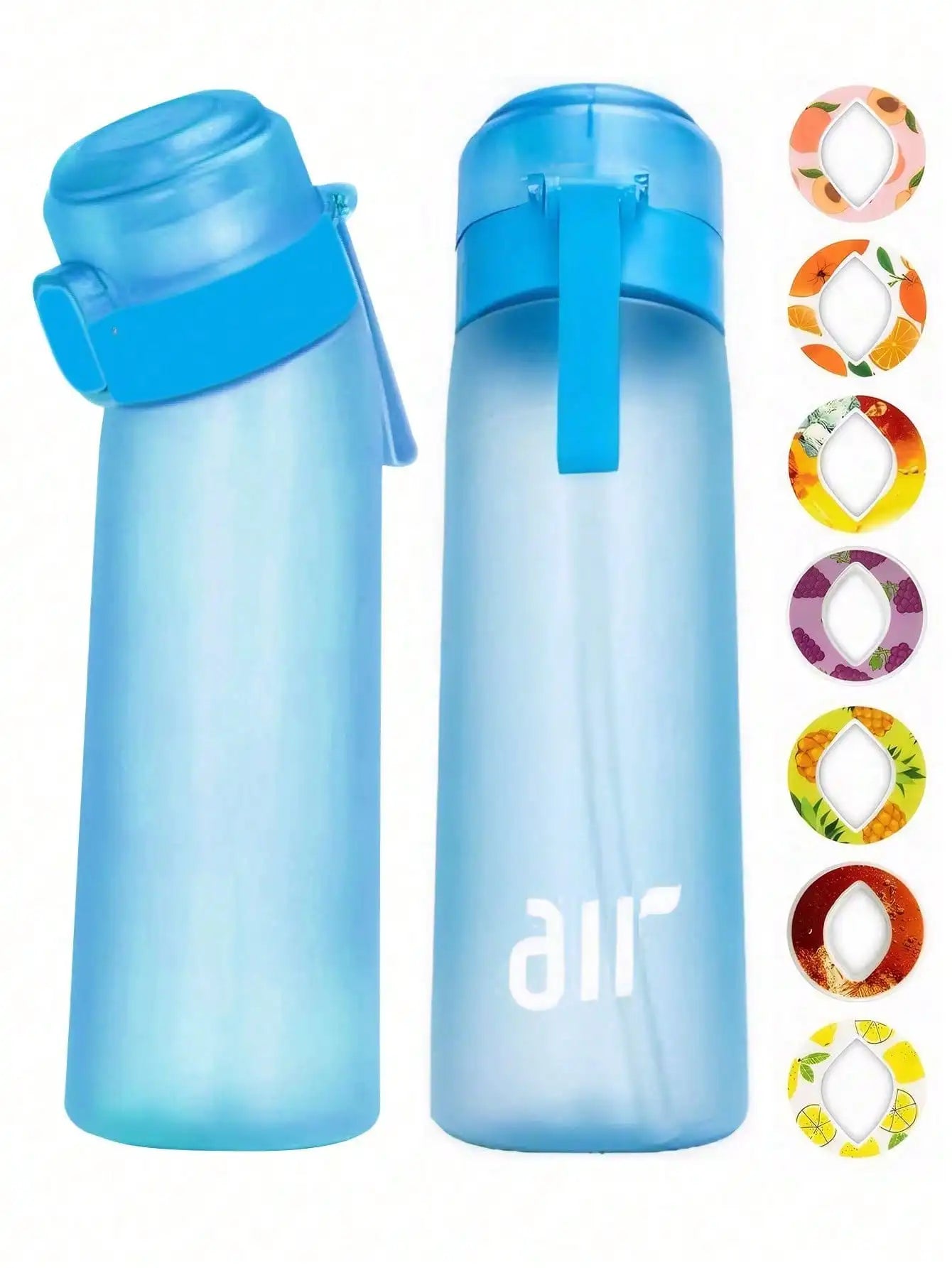 Portable Sports Traw Water Bottle Equipped 0 Sugar Calorie Random Qme medium blue 0.8L
