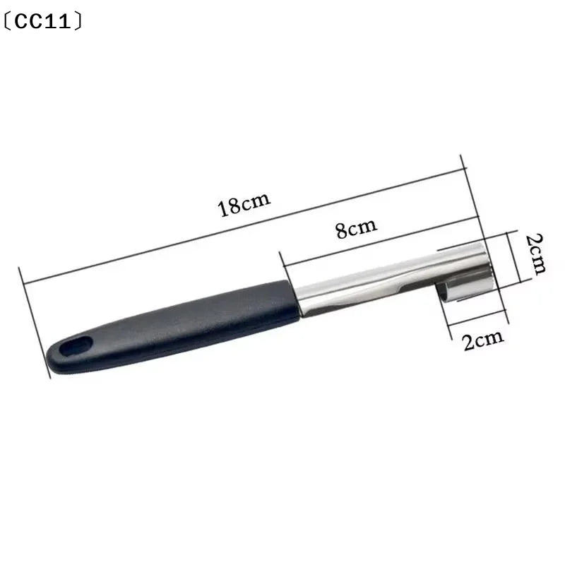 Stainless Steel Cherry Corer Non Slip Handle Blade Home Kitchen Qme