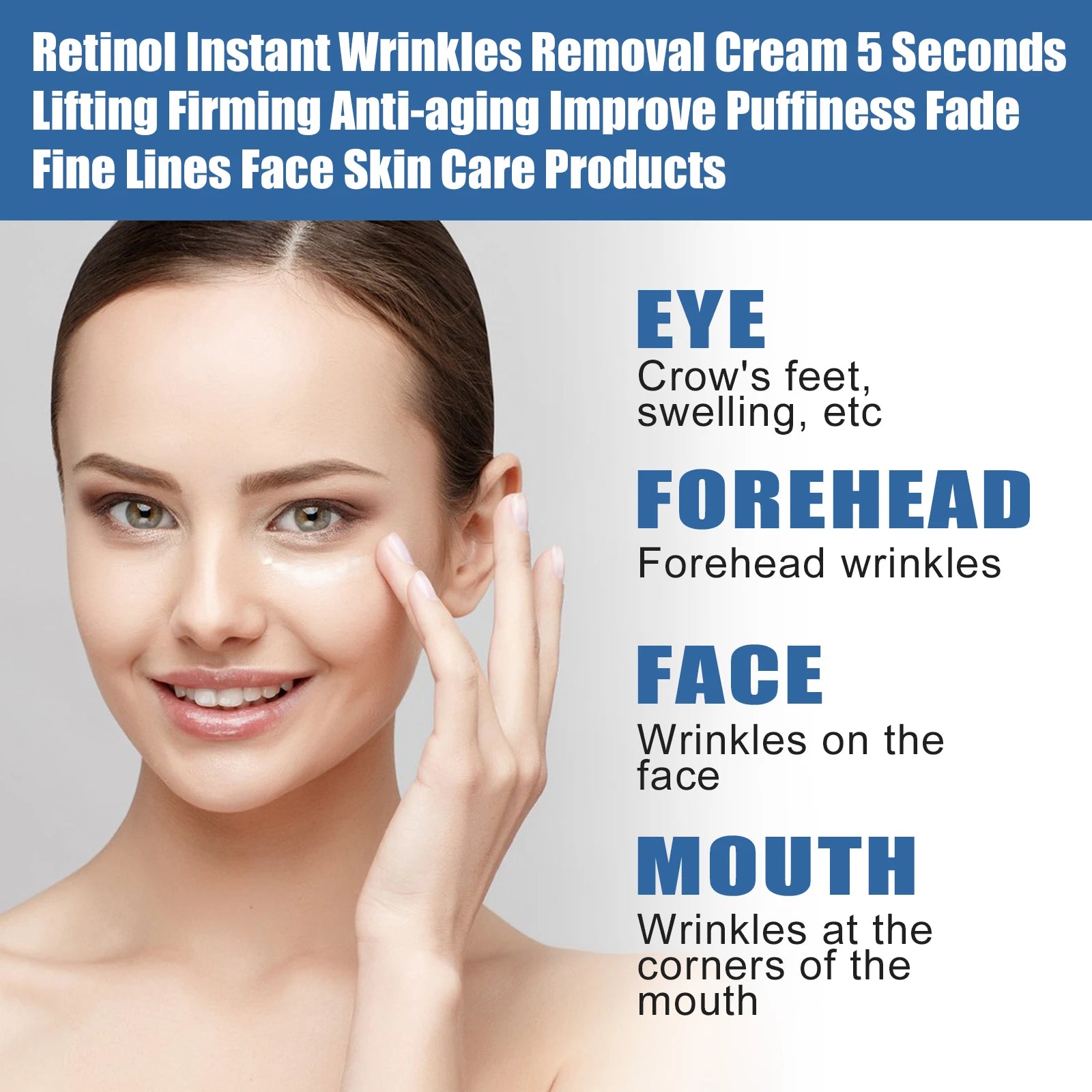 Instant Anti-wrinkle Face Cream Anti Aging Firming Lifting Fade Fine Lines Whitening Moisturizing Brighten Tighten Replenishes Qme