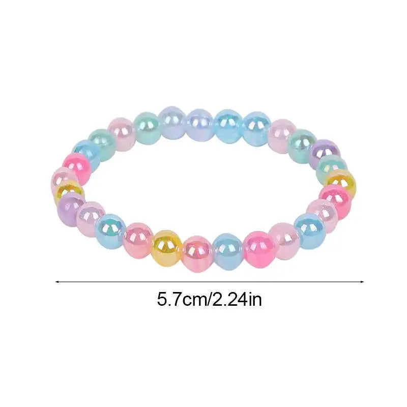 10- Colorful Beads Bracelet Kids Girls Goodie Pinata Filler Baby Qme