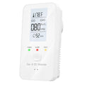 Combination Natural Gas Detector & Carbon Monoxide Detector, 4-in-1 Carbon Monoxide Alarm,Propane,Methane for Home,RV,Apartment Qme WHITE EU Plug
