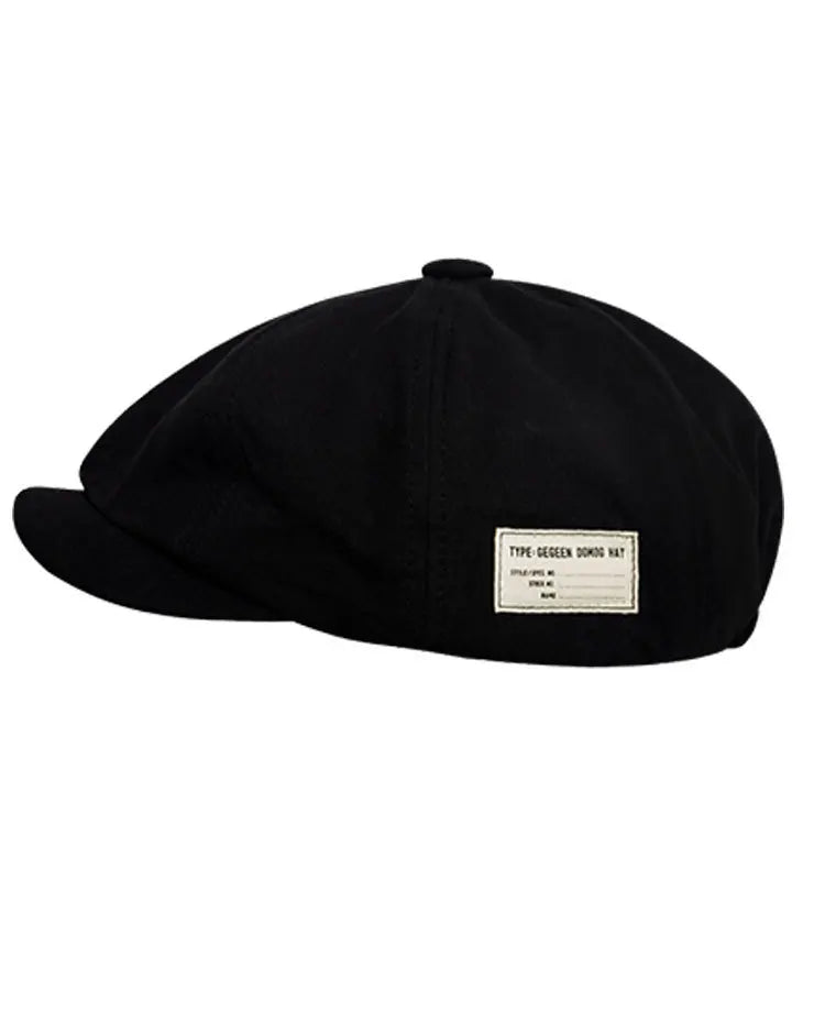 Retro Trendy Forward Hat Versatile Painter Face-slimming Autumn Beret Qme black One Size