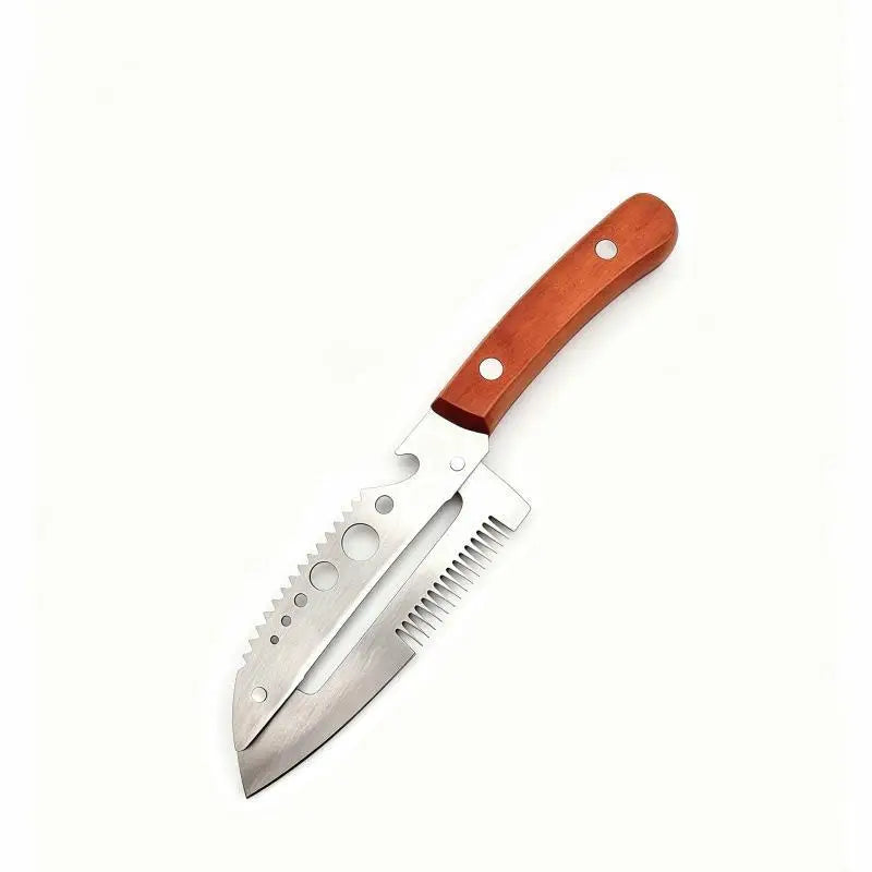 Multifunction Vegetable Peeler Kitchen Wooden Handle Bottle Opener 1 Qme A