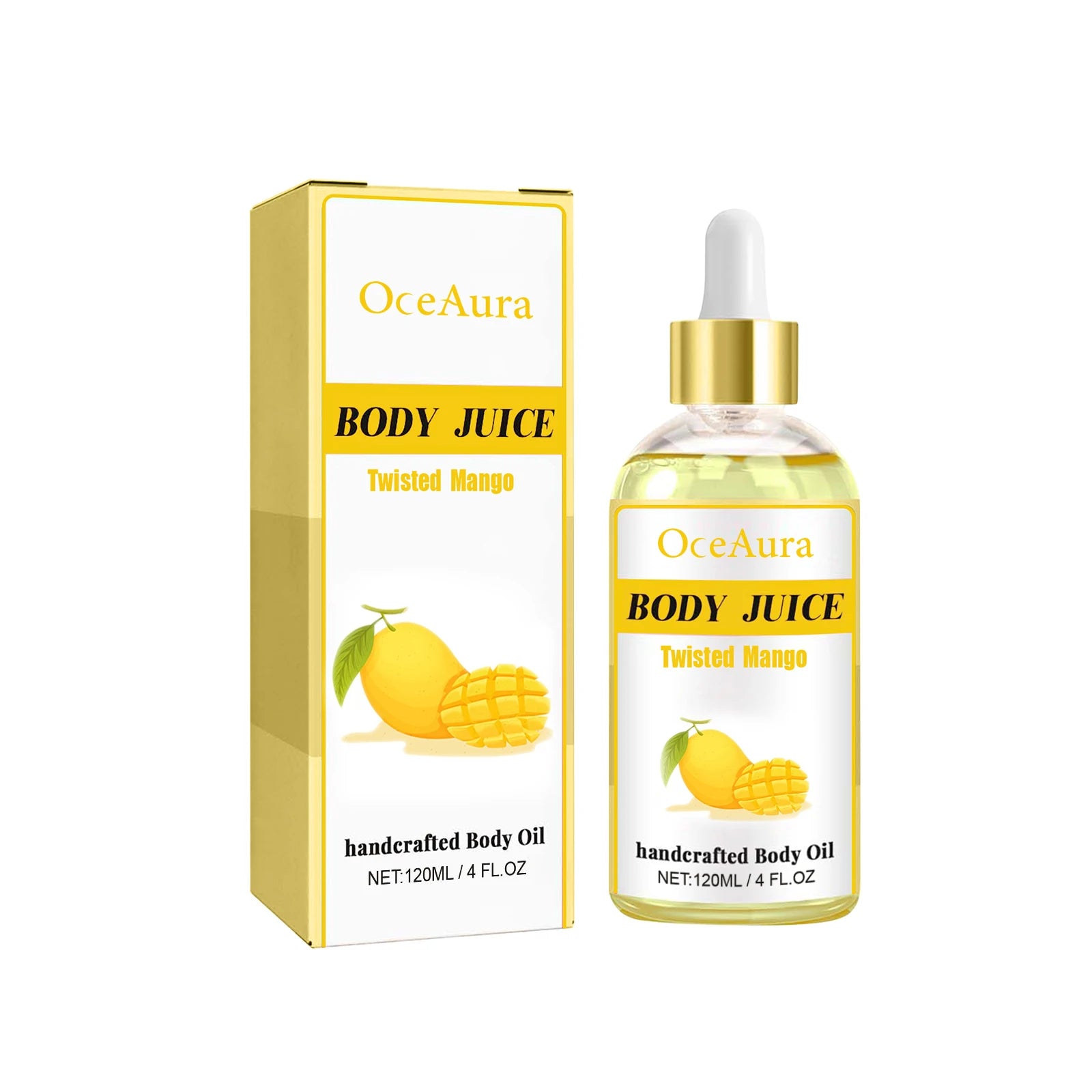Sweet Fragrance Body Oil Multiple Delightful Scents Moisturizing Nourishing Skin Care Lightweight Non Greasy Fast Absorbing Qme Mango