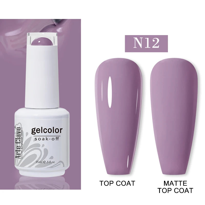 Arte Clavo Autumn Nail Gel Polish Caramel Winter Soak Off UV LED Art