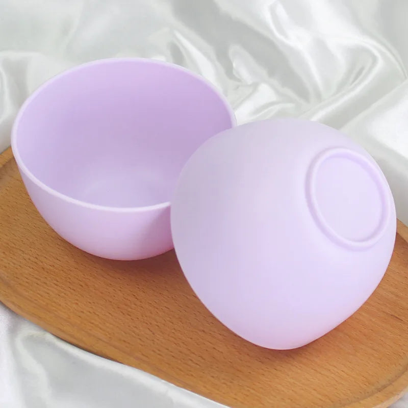 Face Mask Mixing Bowl Set Facial Skin Care Tools Kit Silicone Mask Brush Facial Applicator Spatula Measure Spoon Beauty Supplies Qme 1PCLight Purple Bowl