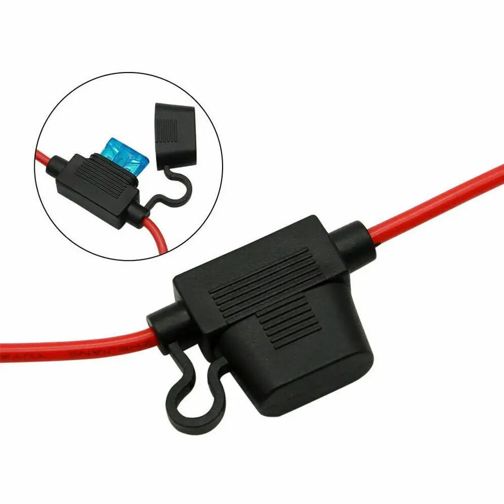 Charger Cable For Motorcycle Battery Terminal To SAE Quick Extension Cable With 10A Fuse O Connector Battery Charger Adapter Qme