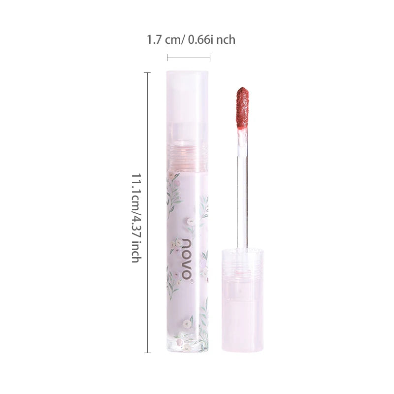 Long-Lasting Moisturizing Lip Gloss,Glossy Finish,Non-Sticky,Not Easy To Fade,Nourishing Tinted Lip Oil With Shea Butter Qme