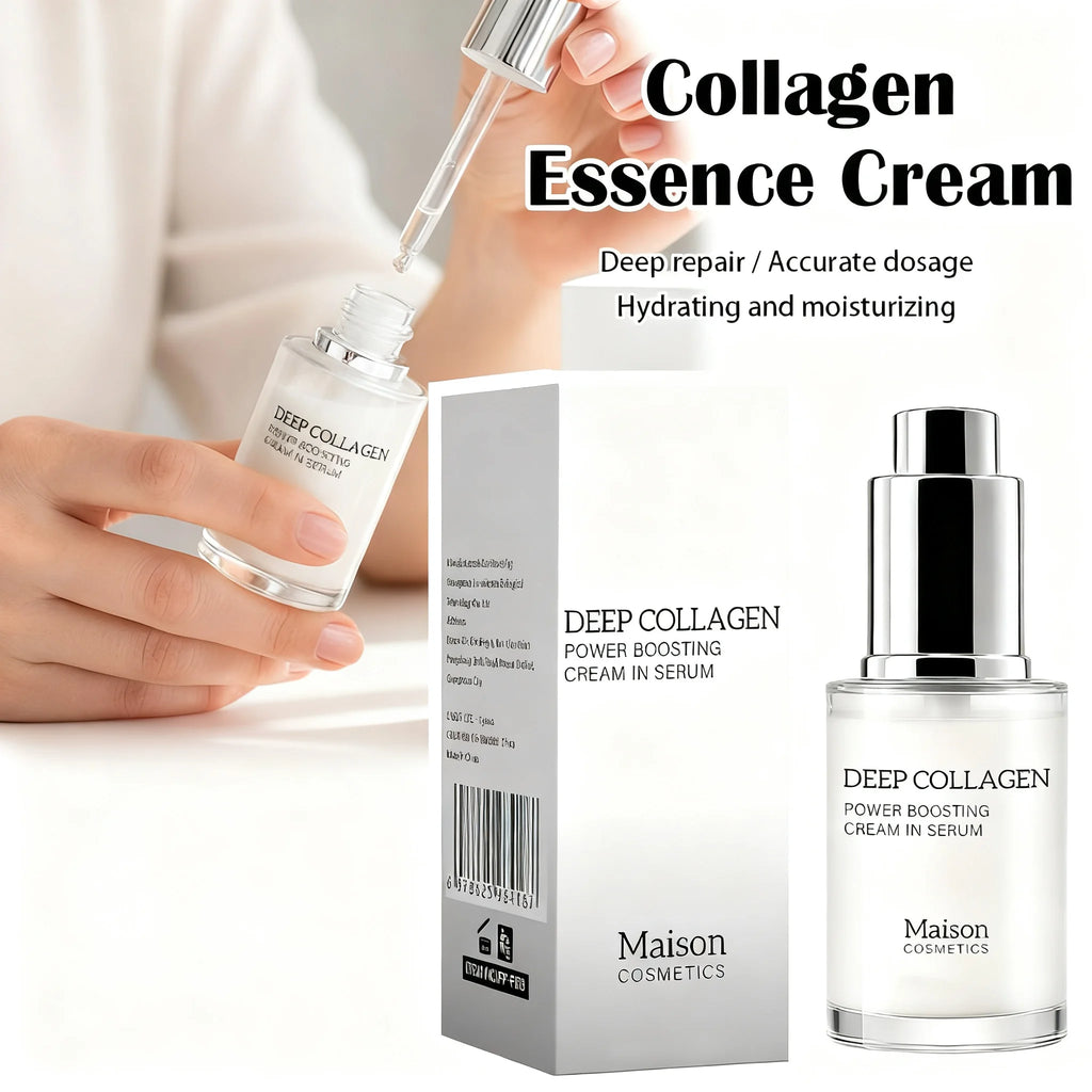 Deep Collagen Cream Serum Face Essence Hydrating Nourish Repair Skin Qme