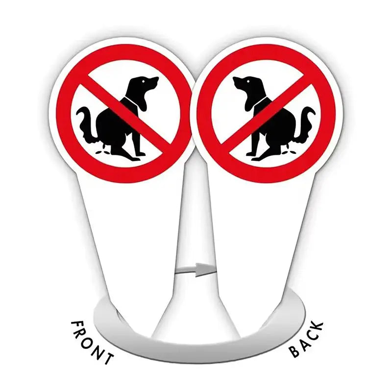 Outdoor Waterproof Warning Pet Owners Prevent Pollution No Dog Poop Qme