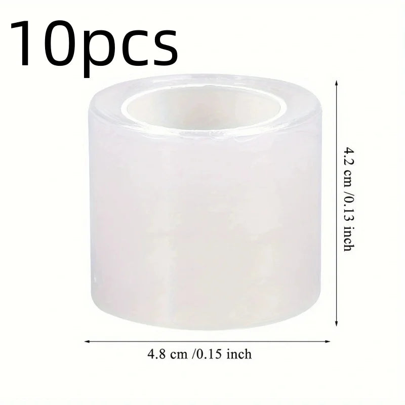 Plastic Cover Wrap Film For Eyelash Plant Eyebrow Tattoo, Disposable Plastic Wrap For Permanent Make Up Tattoo Clear Wrap Qme 10pcs 42mmX200m