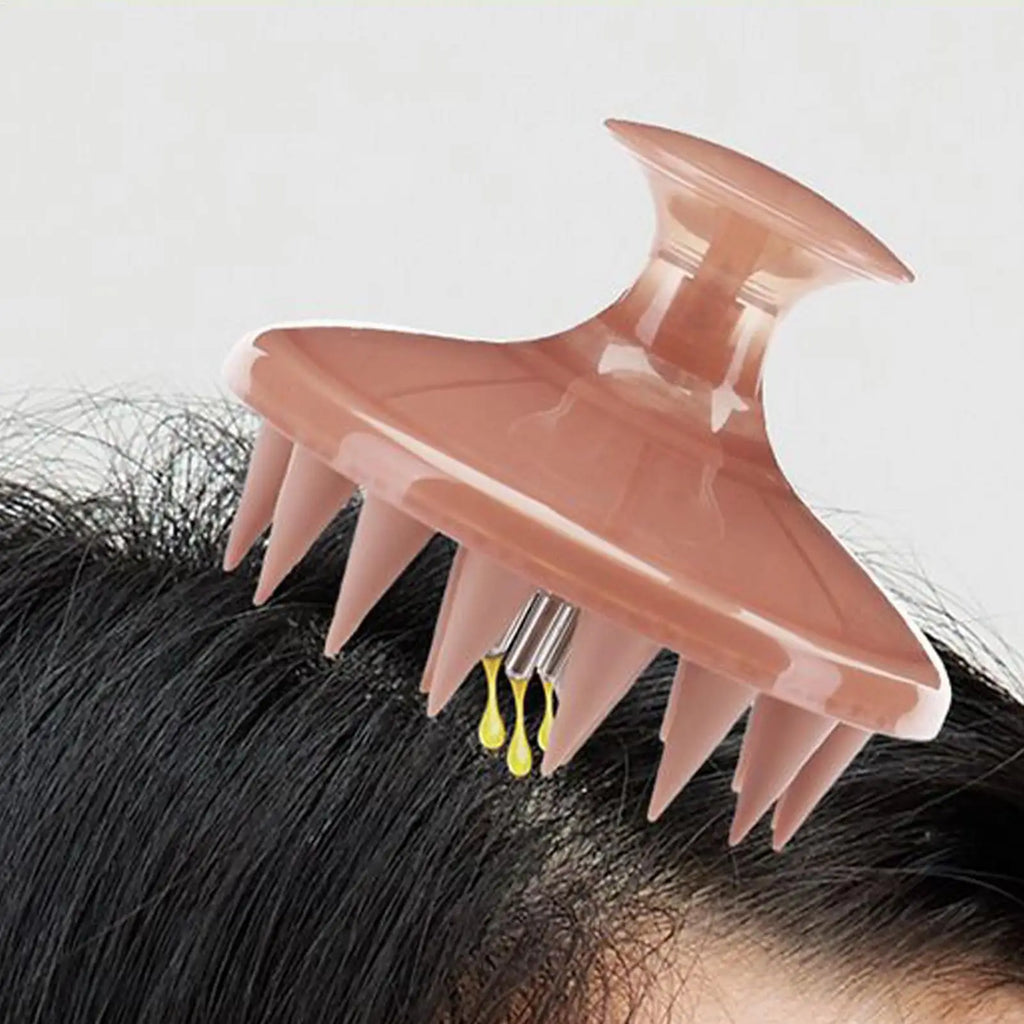 Silicone Scalp Massager Shampoo Brush Hair Stimulator Brush Bath Massage Brush Scalp Massager Hair Shower Brush Qme