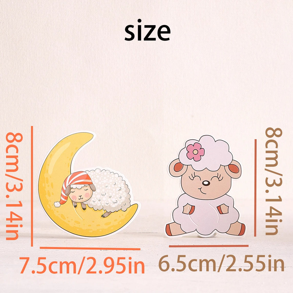 30 Pieces/Pack Eid Al-Adha Party Favors, Lamb-Shaped Candies and Snacks, Paper Cards and Lamb-Shaped Decorative Paper Qme
