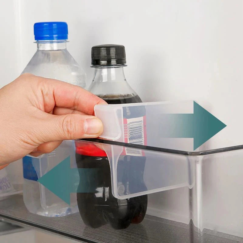 Adjustable Partition Splint Kitchen Bottle Can Organizer Refrigerator Qme