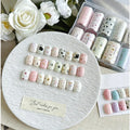 10pcs Nail Art Foil Transfer Paper Pink Grid Pattern Nail Stamping Stickers Sweety Cowboy Style Manicure Decals for DIY Nail Qme Spring Vibe-10PCS