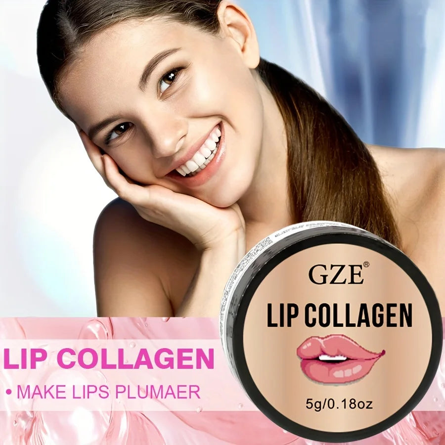GZE Lip Sleeping Mask(5g), Lip Collagen, Coconut & Castor Lip Mask Overnight, Lip Hydrating Overnight Lip Masks Qme