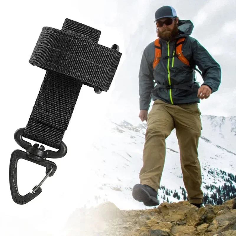 Outdoor Camping Tactical Climbing Rope Hanging Buck Safety Clip Multi - purpose Nylon Work Gloves Qme