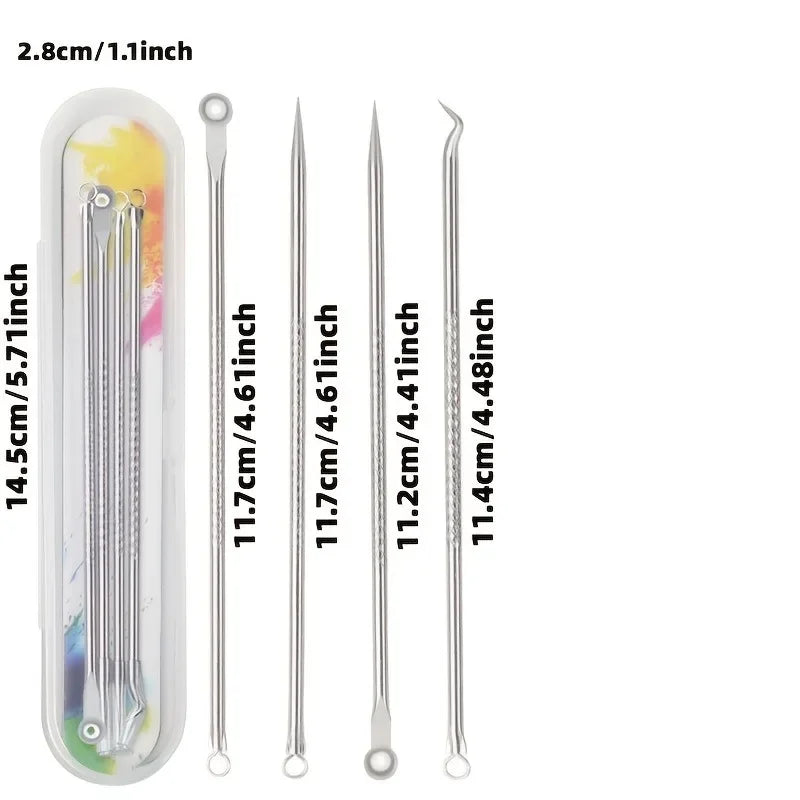 Stainless Steel Blackhead Remover Tool Professional Comedone Acne Qme