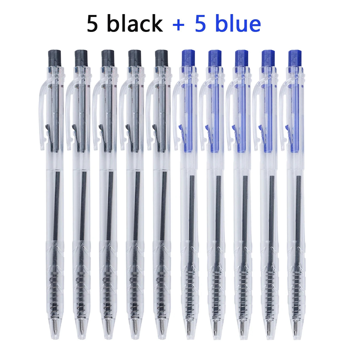 Retractable Ballpoint Pens, Medium Point (0.7mm), 10-30 Pack, Black/Blue/Red Pens Perfect Color Pens For School Office Supplies Qme 5 black 5 blue