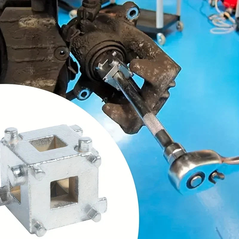 Car Vehicle Rear Disc Brake Piston Caliper Brake Pads Replacement Tools Rewind/Wind Back Cube Tool Car Disc Brake Caliper Piston Qme