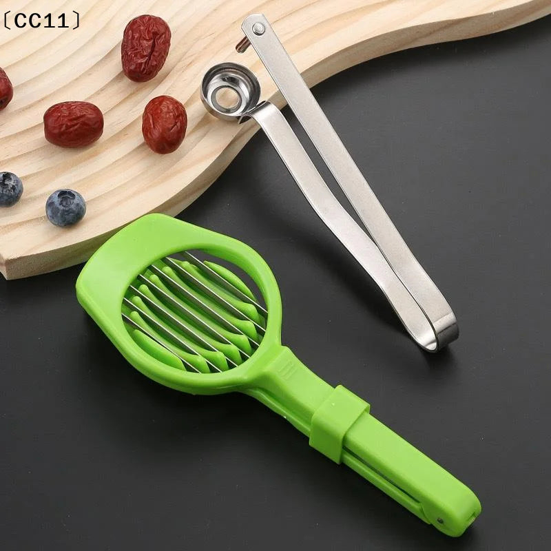 Stainless Steel Jujube Pitter Slicer Cherry Non Slip Handle Easy Use Qme