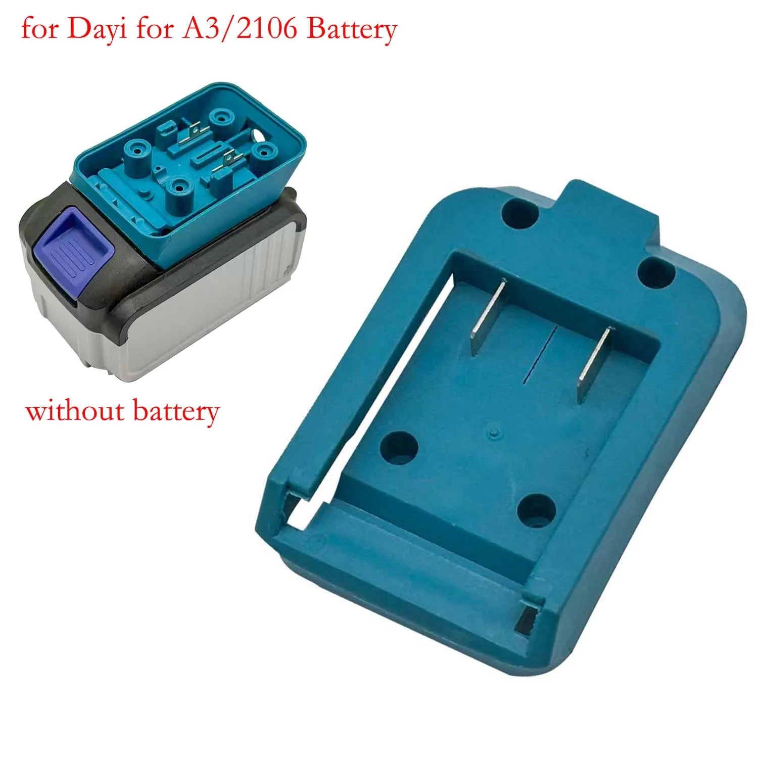1PC Battery Adapter Connector Terminal Block Electric Tools Replacement For Dayi For A3/2106 Lithium Battery Tool Parts Qme Default Title