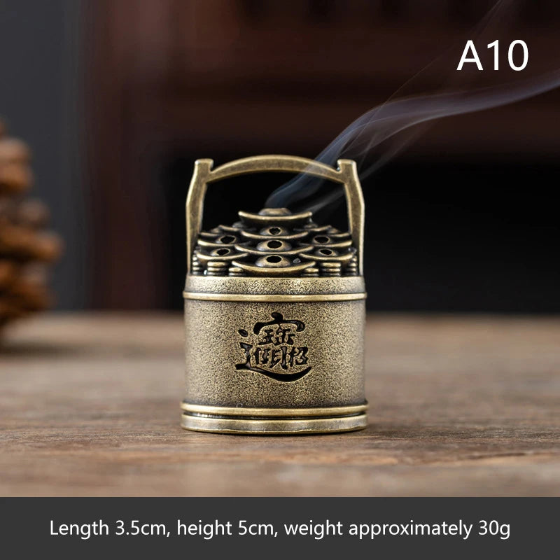 Yoga Meditation Bedroom Ambiance Home Decor Brass Incense Burner Qme A10