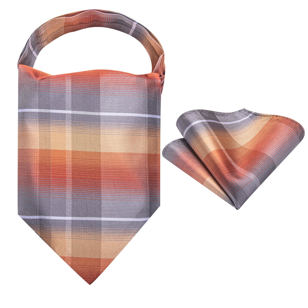 Ascot Tie Classic Cravat Pocket Square Decorative Ring Fashion Men's Qme
