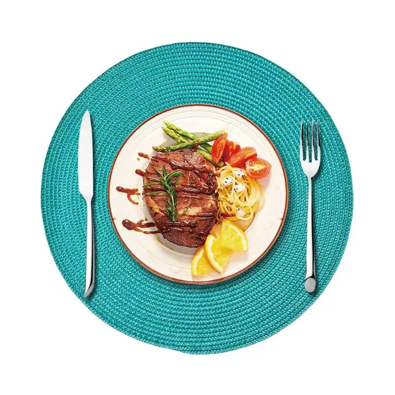 Round Home Placemat Insulation PP Dining Table Mat Biodegradable Qme A12