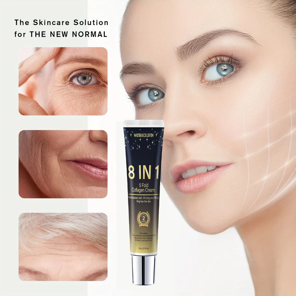 8 in 1 Multi-effect Collagen Cream, Daily Hydrating Formula for Firm, Bright, Youthful Skin Qme