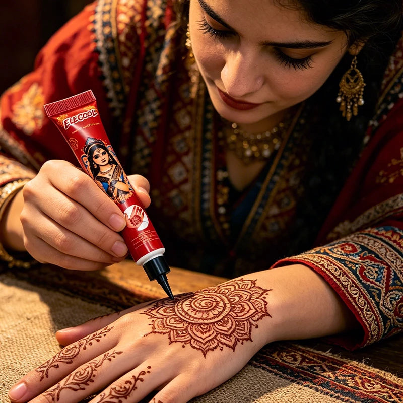 3 Colors Tattoo Cream Juice Paste Brown Black Red Temporary Body Art Qme