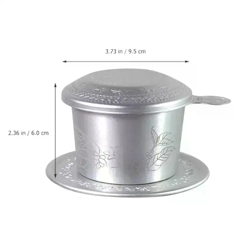 Portable Coffee Dripper Vietnamese Coffee Filter Compact Coffee Supplies Aluminum Coffee Accessories For Lovers Unique Gift Qme
