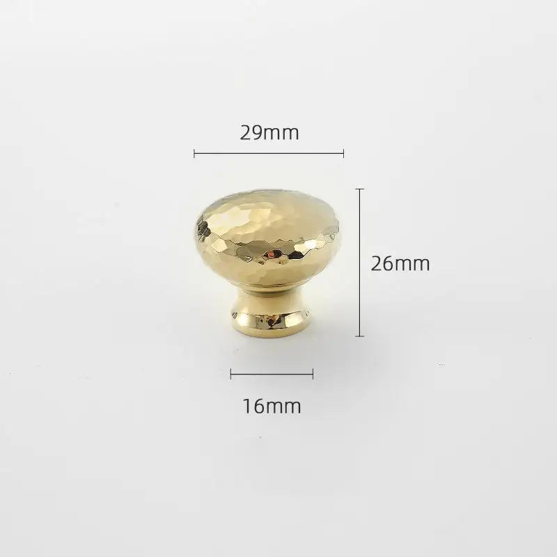 Brass Ball Furniture Pull Handles Hand-forged Hammer Cabinet Handles Door Drawer Knob Kitchen Wardrobe Cupboard Pulls Qme A10