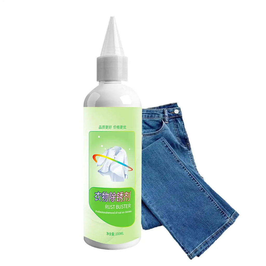 Rust Remover for Clothes 100ml Safe Portable Fabric Rust Cleaner for White Clothes Garments Denim Jeans Bag Washable Textiles Qme