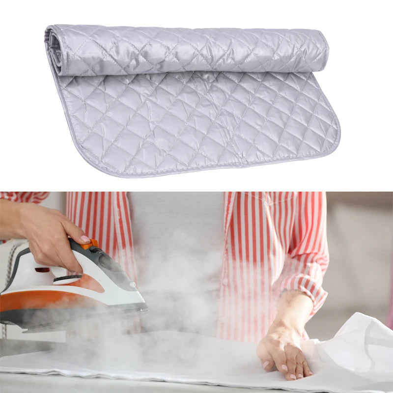 Table Top Ironing Mat Laundry Pad Portable Travel Clothes Protector Board Press Heat Blanket Iron Board Alternative Cover Qme