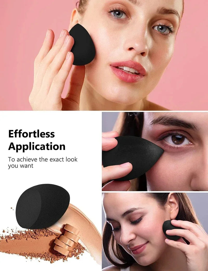 Triangle Velvet Powder Puff Wet Dry Loose Powder Liquid Cosmetic Soft Plush Powder Puff Makeup Foundation Washable Makeup Tool Qme