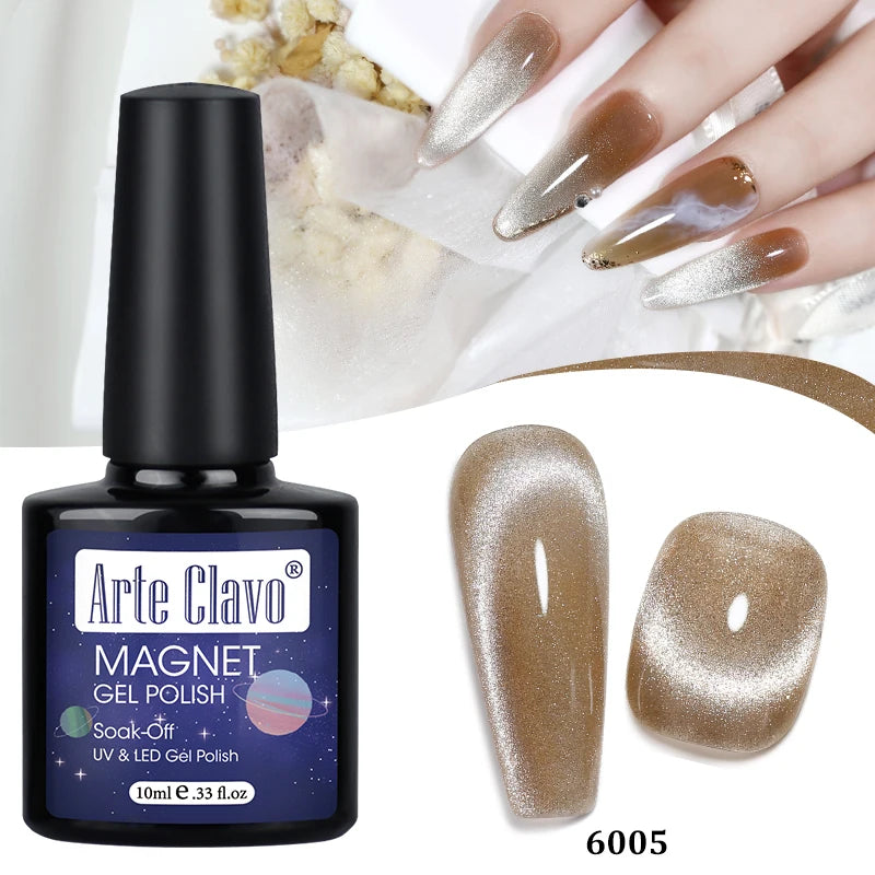 Arte Clavo Shining Transparent Cat Eye Magnetic Gel Unicorn Auroras