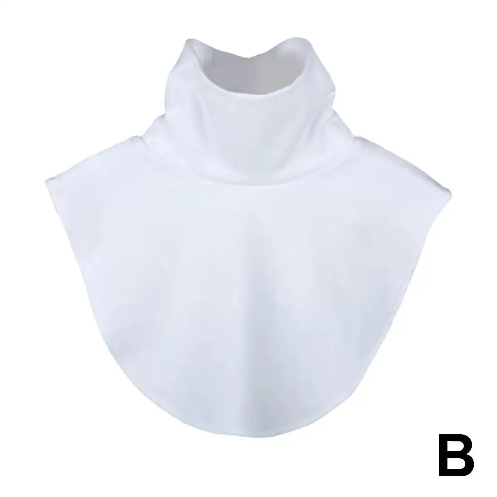 Soft Elastic Modal Detachable Collar Square False Collars Solid Color Turtleneck High Inner Neck Cover For Women Scarf Qme B