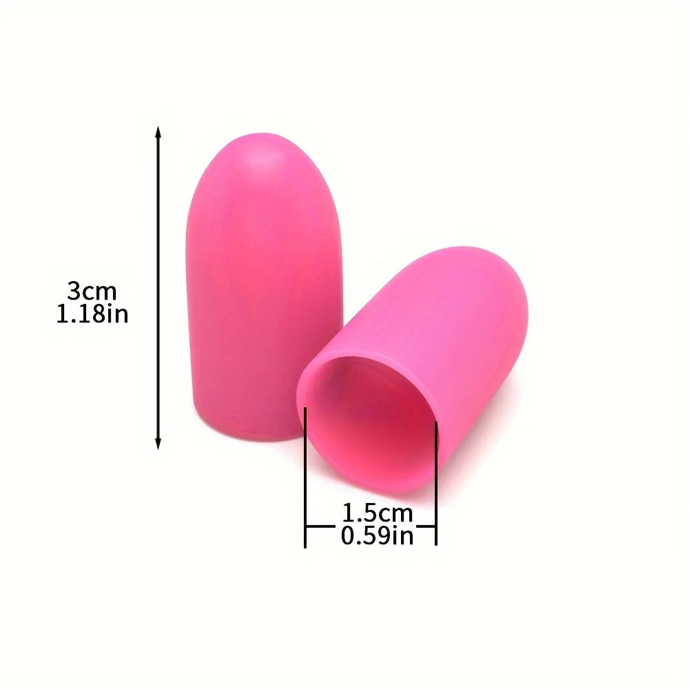 Silicone Finger Guards for Crafting, Guitar Playing, Anti-Slip Finger Protectors Qme