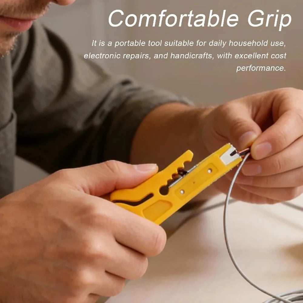 1PC Wire Stripper Knife Crimper Pliers Crimping Tool Cable Stripping Wire Cutter Multi Tools Cut Line Multifunctional Hand Tools Qme
