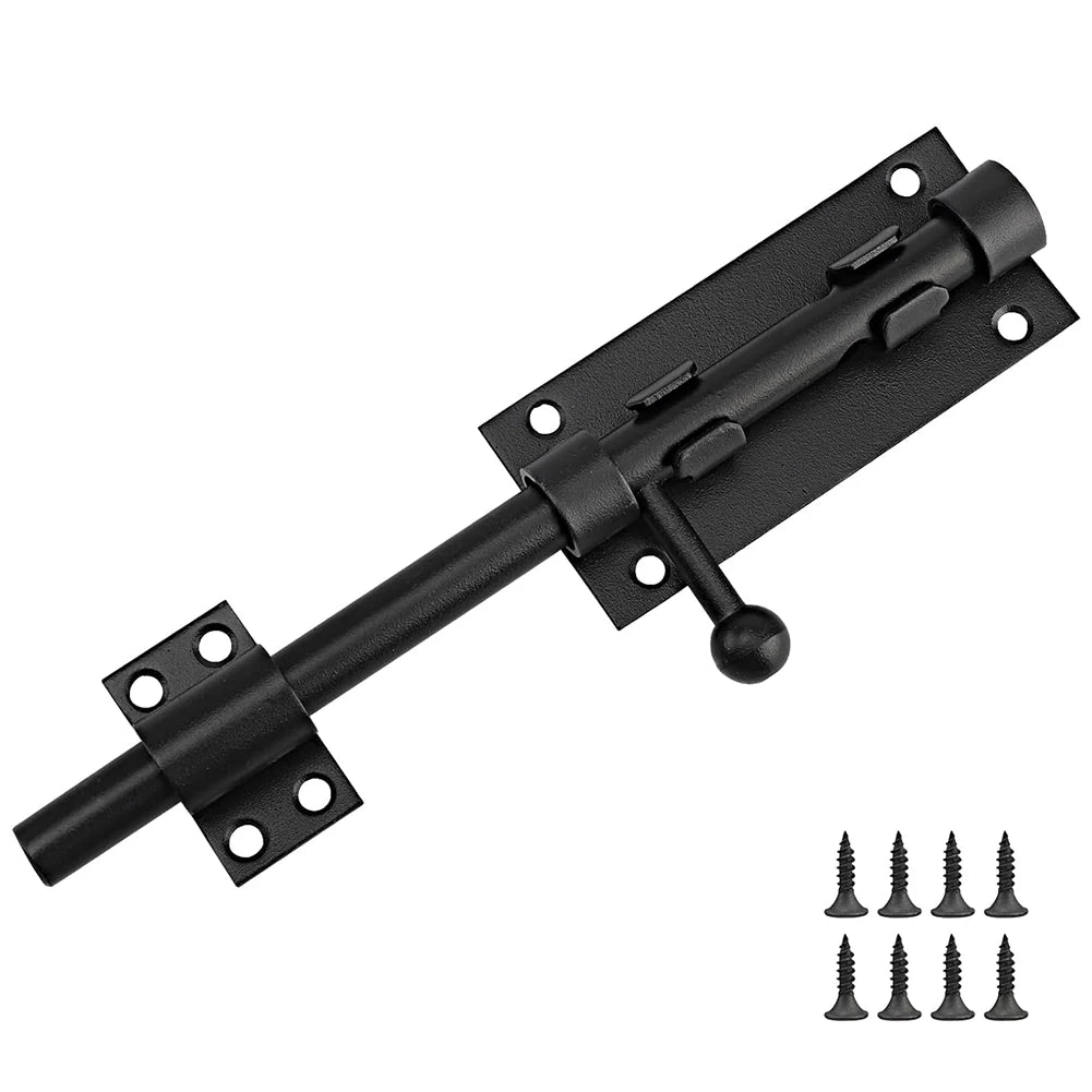 Door Latch Sliding Bolts Latch Hasp Gate Safety Lock Heavy Duty Garden Gate Shed Sliding Tower Bolt Latch Catch Home Hardware Qme Default Title