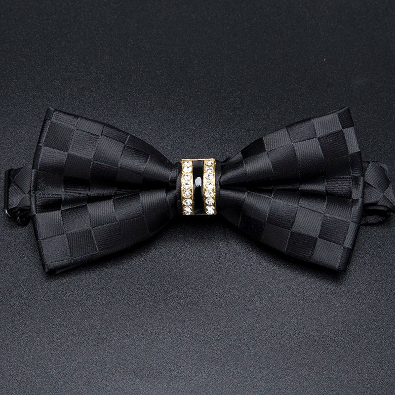 Men's Stripe Luxury Bowtie Necktie Formal Business Wedding Party Qme A6 China Mainland