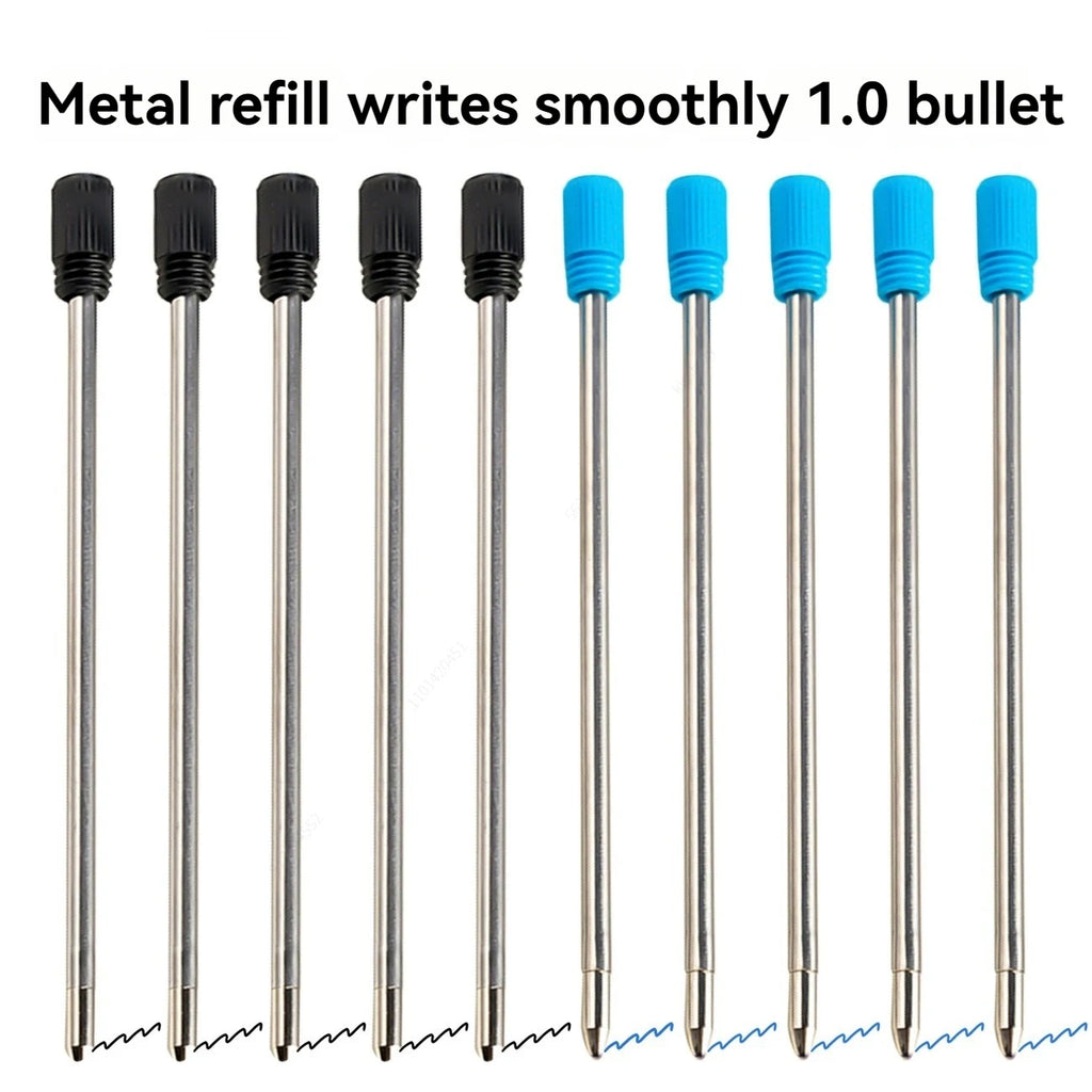 30/50/100 Pcs 7/8.2/11.5cm Ballpoint Pen Refills 0.7mm Medium Tip Blue Black Ink Refill Rods Office Student Writing Stationery Qme