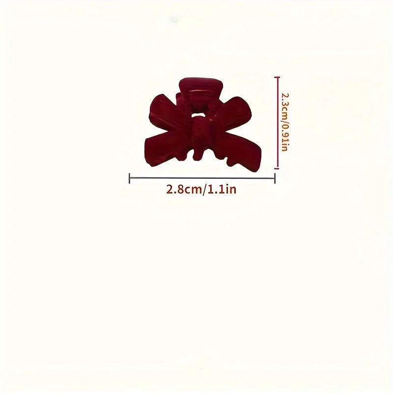 Butterfly Hair Claws-Bow Hair Clips For Women,Elegant Princess Grip Clamps,Sweet Minimalist Style Barrettes Qme
