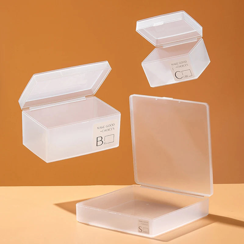 Dustproof Durable Jewelry Storage Case Container Mini Plastic Box Qme