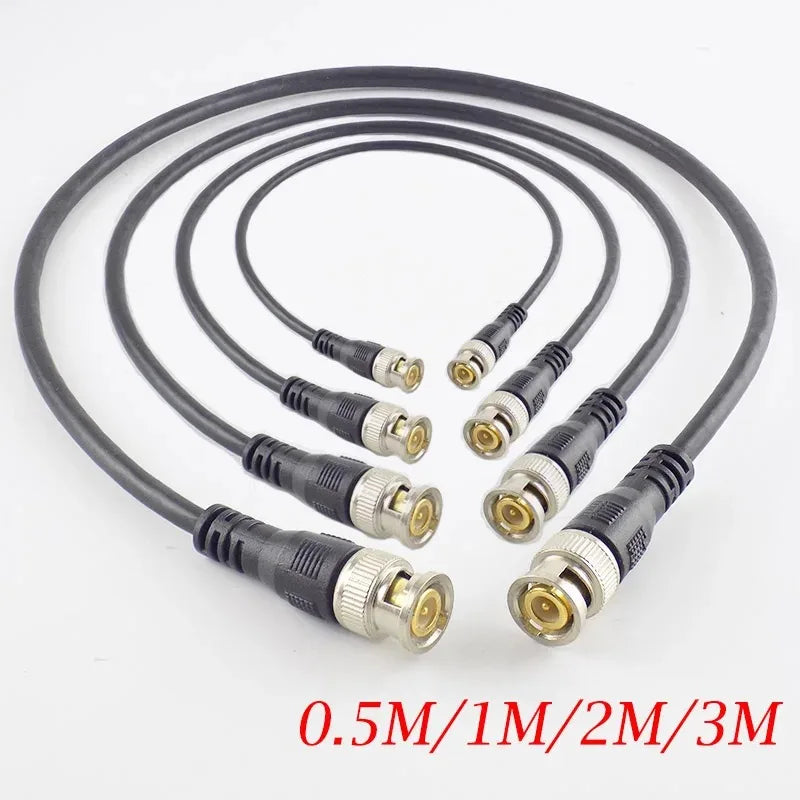 2PCS BNC Jumper Q9 Male to Male SDI Cable SYV-75-3-5 for Security Camera Video Signal Connection Qme
