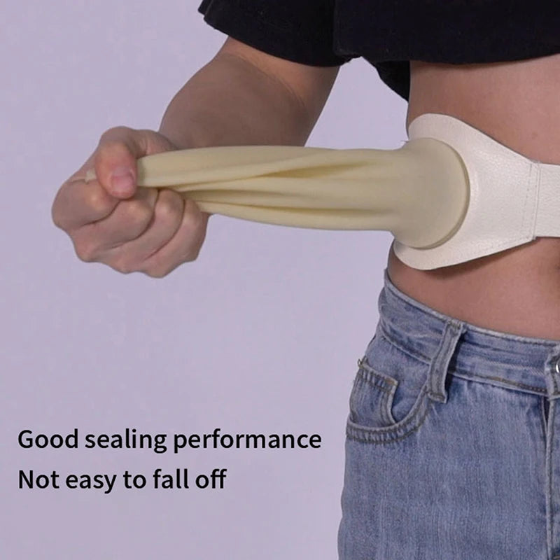 Silicone Ostomy Belt Drainable Urostomy Bag Colostomy Ileostomy Pouch Qme 1pc