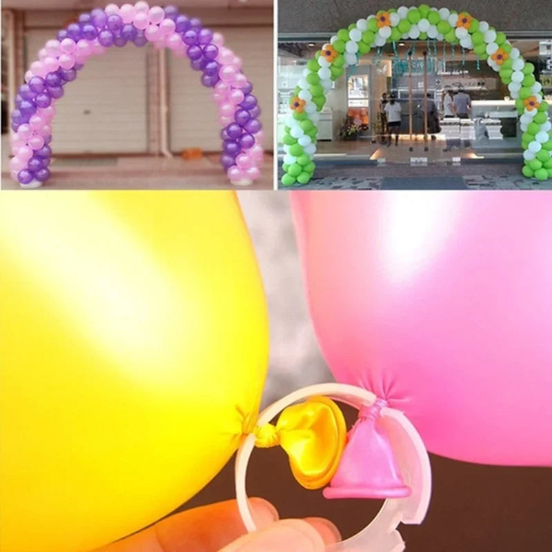 50/100pcs Arch Balloon Circular Ring Buckle Wedding Opening Mall Door Bracket Ring Buckle Manufacturing Accessories Qme